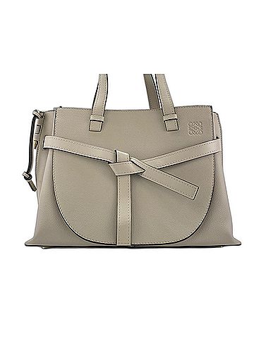 Loewe Loewe Gate Leather Handbag, Beige (view 2)