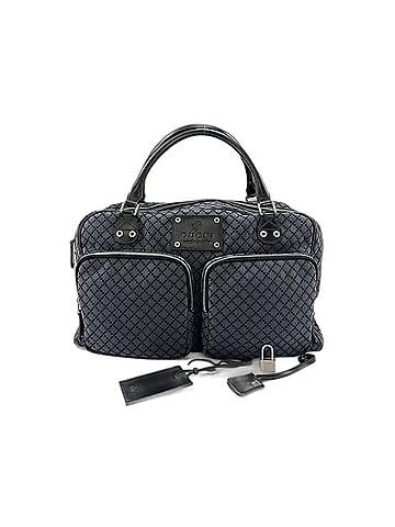 Gucci Gucci Canvas Crest Handbag, Navy (view 1)