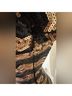 Bebe Chevron-herringbone Black Gold Cocktail Dress Size XS - photo 7