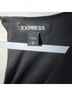 Express 100% Polyester Solid Black Casual Dress Size L - photo 3