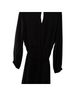 Express 100% Polyester Solid Black Casual Dress Size L - photo 2