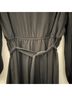 Express 100% Polyester Solid Black Casual Dress Size L - photo 6