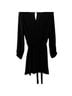 Express 100% Polyester Solid Black Casual Dress Size L - photo 1