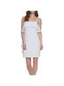 DKNY Solid White Cocktail Dress Size 10 - photo 1