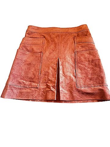 BCBGMAXAZRIA Faux Leather Skirt (view 1)