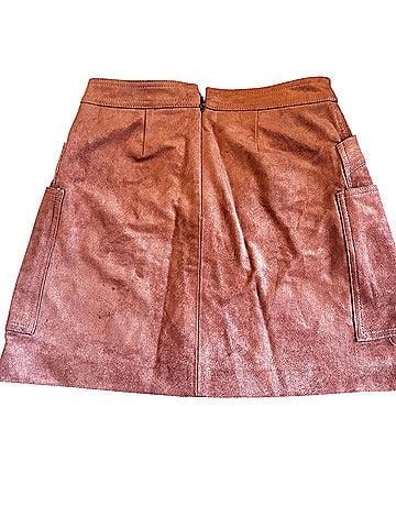 BCBGMAXAZRIA Faux Leather Skirt (view 2)