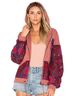 Free People Paisley Red Blue Pink Jacket Size XS - photo 1