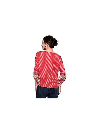 West Kei 3/4 Sleeve Button-Down Shirt (view 2)