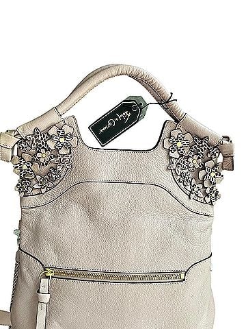 Foley + Corinna Tea Rose, Dahlia Leather Satchel (view 2)