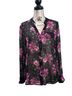 Kut from the Kloth Black Pink Long Sleeve Blouse Size XS - photo 1