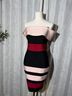 Venus Color Block Black Pink Red Cocktail Dress Size S - photo 5