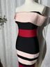 Venus Color Block Black Pink Red Cocktail Dress Size S - photo 12