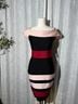 Venus Color Block Black Pink Red Cocktail Dress Size S - photo 4