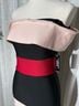 Venus Color Block Black Pink Red Cocktail Dress Size S - photo 7