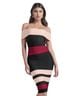 Venus Color Block Black Pink Red Cocktail Dress Size S - photo 1