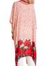Anthropologie Polka Dots Floral Red Multi Color Poncho One size - photo 2