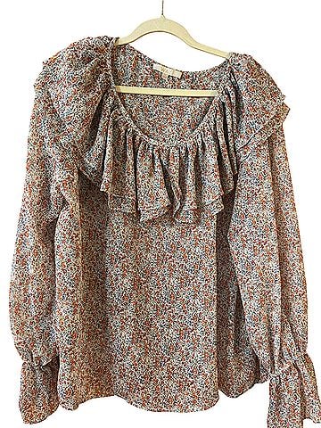 WAYF Long Sleeve Blouse (view 1)