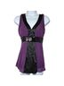 Jonathan Martin 100% Polyester Purple Black Sleeveless T-Shirt Size M - photo 1