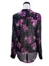 Kut from the Kloth Black Pink Long Sleeve Blouse Size XS - photo 2