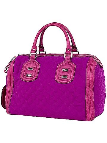Gucci Gucci GG pattern handbag, neoprene fabric, pink, 241097, women's. (view 1)