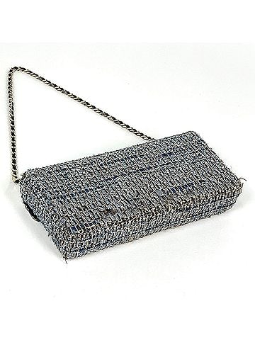 Chanel Chanel Coco Mark Chain Shoulder Bag, Denim Fabric, Blue, Women's (view 2)