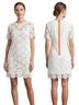 JOA 100% Polyester 94% Cotton 6% Spandex 100% Polyester Floral White Cocktail Dress Size S - photo 1