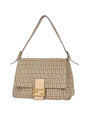 Fendi Fendi Zucchino Pattern Shoulder Bag Handbag One-Shoulder Mamma Baguette Canvas Pink 8BR001 Women's (view 1)