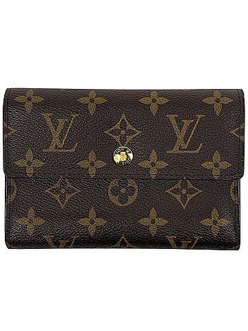 Louis Vuitton Louis Vuitton Portefeuille Alexandra Tri-fold Wallet, Monogram Brown, M60047, Women's (view 1)