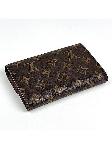 Louis Vuitton Louis Vuitton Portefeuille Alexandra Tri-fold Wallet, Monogram Brown, M60047, Women's (view 2)