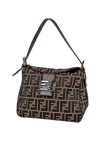 Fendi Fendi Zucca pattern shoulder bag, handbag, one-shoulder canvas, brown, 26426, women's. (view 1)