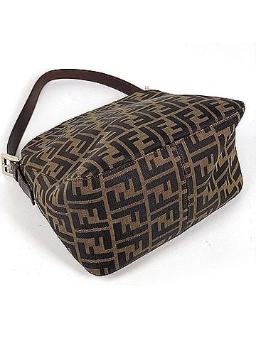 Fendi Fendi Zucca pattern shoulder bag, handbag, one-shoulder canvas, brown, 26426, women's. (view 2)