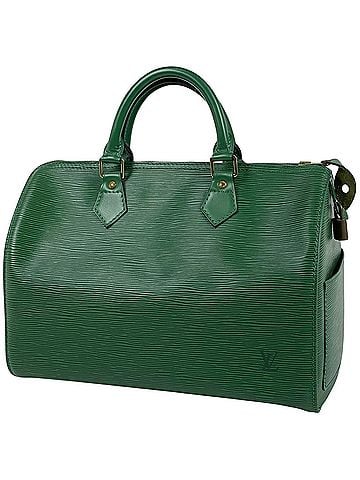 Louis Vuitton Louis Vuitton Speedy 30 Handbag, Mini Boston Bag, Epi Leather, Borneo Green, M43004, Women's (view 1)