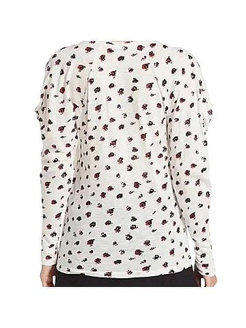 Proenza Schouler Leg Of Mutton Sleeve Jersey Top Long Sleeve T-Shirt (view 2)