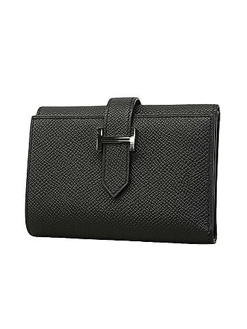 Hermès Hermes Tri-fold Wallet Bearn Combination Veau Epsom So Black U Stamp Men's Women's (view 1)