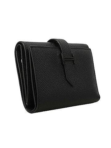 Hermès Hermes Tri-fold Wallet Bearn Combination Veau Epsom So Black U Stamp Men's Women's (view 2)