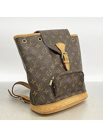 Louis Vuitton Louis Vuitton Monogram Montsouris MM Backpack (M51136) Brown - Women's (view 2)