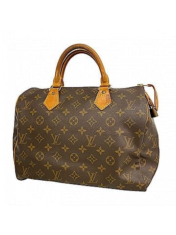 Louis Vuitton Louis Vuitton Monogram Speedy 30 Handbag M41108 Brown Women's (view 1)