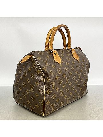 Louis Vuitton Louis Vuitton Monogram Speedy 30 Handbag M41108 Brown Women's (view 2)