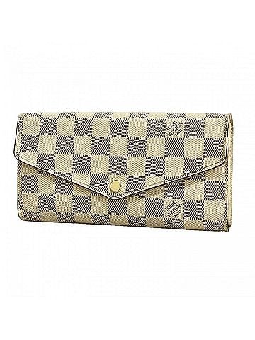 Louis Vuitton Louis Vuitton Damier Azur Portefeuille Sarah Long Wallet N63208 White Women's (view 1)