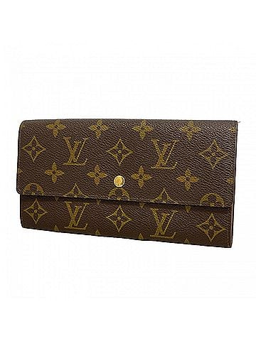 Louis Vuitton Louis Vuitton Monogram Pochette Portemonnaie Credit Long Wallet M61723 Brown Women's (view 1)
