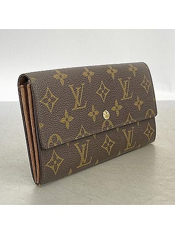 Louis Vuitton Louis Vuitton Monogram Pochette Portemonnaie Credit Long Wallet M61723 Brown Women's (view 2)