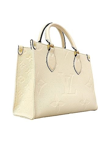Louis Vuitton Louis Vuitton Monogram Empreinte OnTheGo PM Handbag M46569 Cream 2-way bag for women (view 2)
