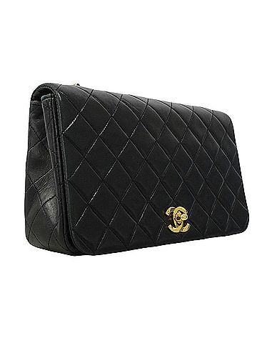 Chanel Chanel Matelassé Chain Shoulder Bag, Lambskin, Black, Women's (view 2)