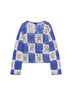 Zara Graphic Blue Ivory Sweater Vest Size M - photo 2
