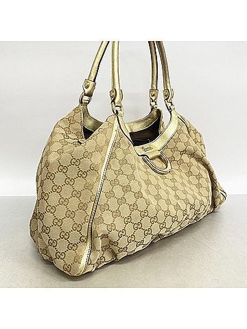 Gucci Gucci GG Canvas Abbey Tote Bag 189835 Light Brown Champagne Women's (view 2)