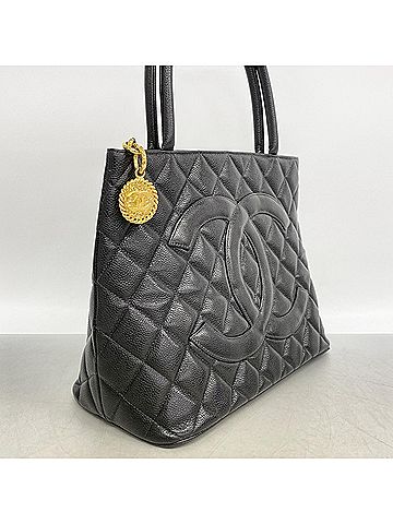 Chanel Chanel Tote Bag, Reissue Tote, Caviar Leather, Black, Women's (view 2)