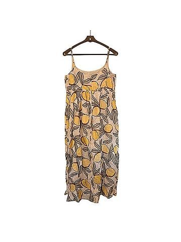 Rebecca Taylor Lemon Print A-Line Dress Casual Dress (view 2)