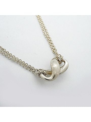 Tiffany & Co. Tiffany &amp; Co. Infinity Double Chain Necklace, Sterling Silver 925, Women's (view 2)