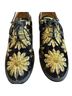 Laurence Dacade Floral Black Gold Flats Size 10 - photo 4