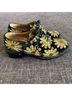 Laurence Dacade Floral Black Gold Flats Size 10 - photo 12